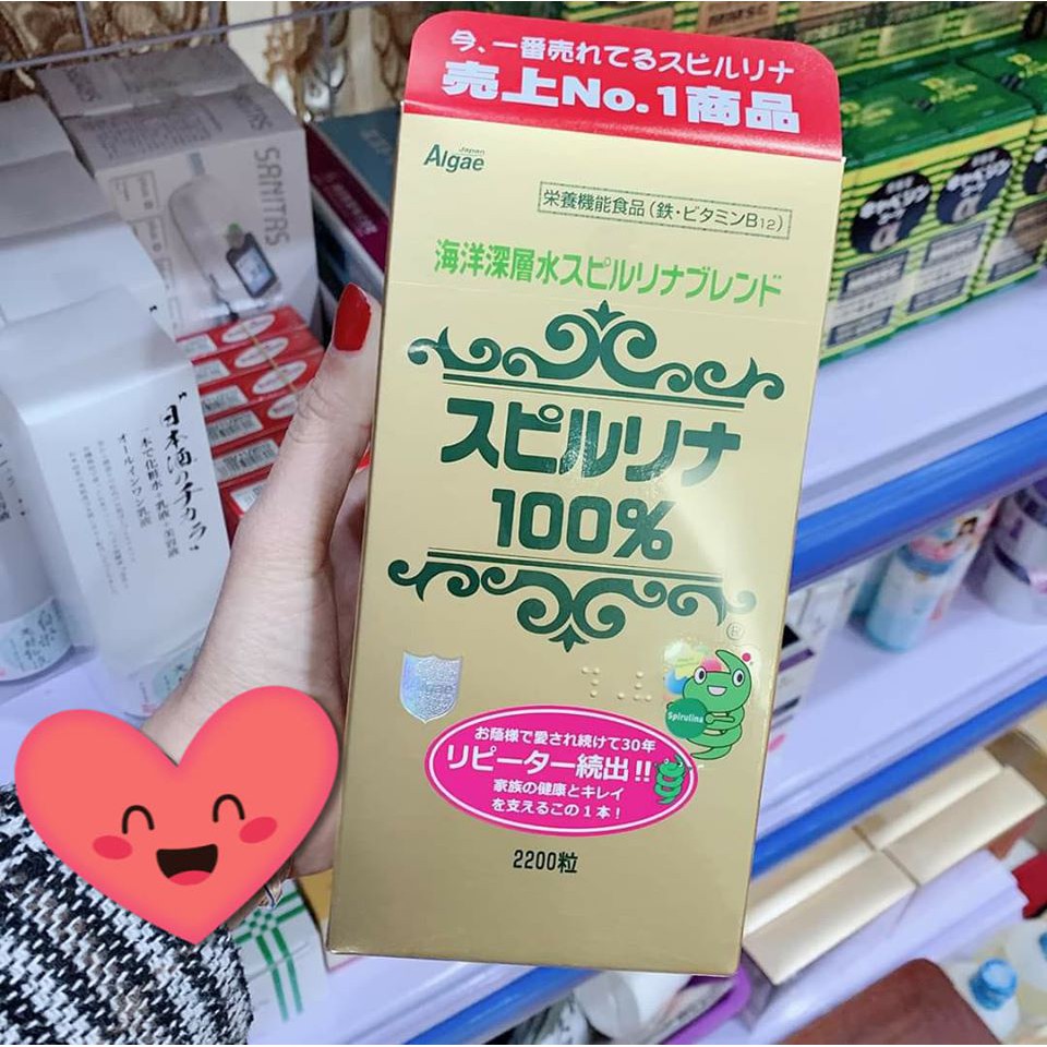 Tảo Xoắn Spirulina 🚛Freeship🚛Loại 2200v- Tem Đỏ | BigBuy360 - bigbuy360.vn
