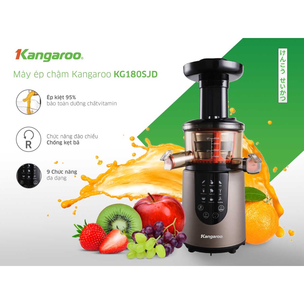 [Mã ELHA22 giảm 6% đơn 300K] Máy ép chậm Kangaroo KG180SJD