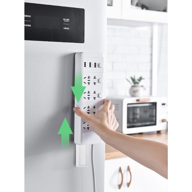 Giá Đỡ Ổ Cắm Điện Gắn Tường Tự Dính Không Cần Đục Lỗ Tiện Dụng Cho Nhà Bếp / Văn Phòng