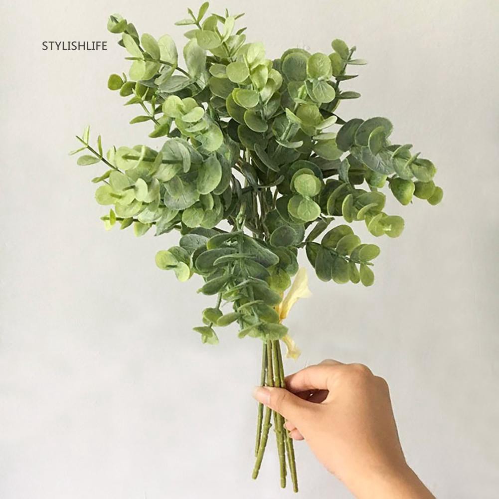 ☀1 Chùm Lá Bạch Đàn Nhân Tạo Trang Trí Nội Thất