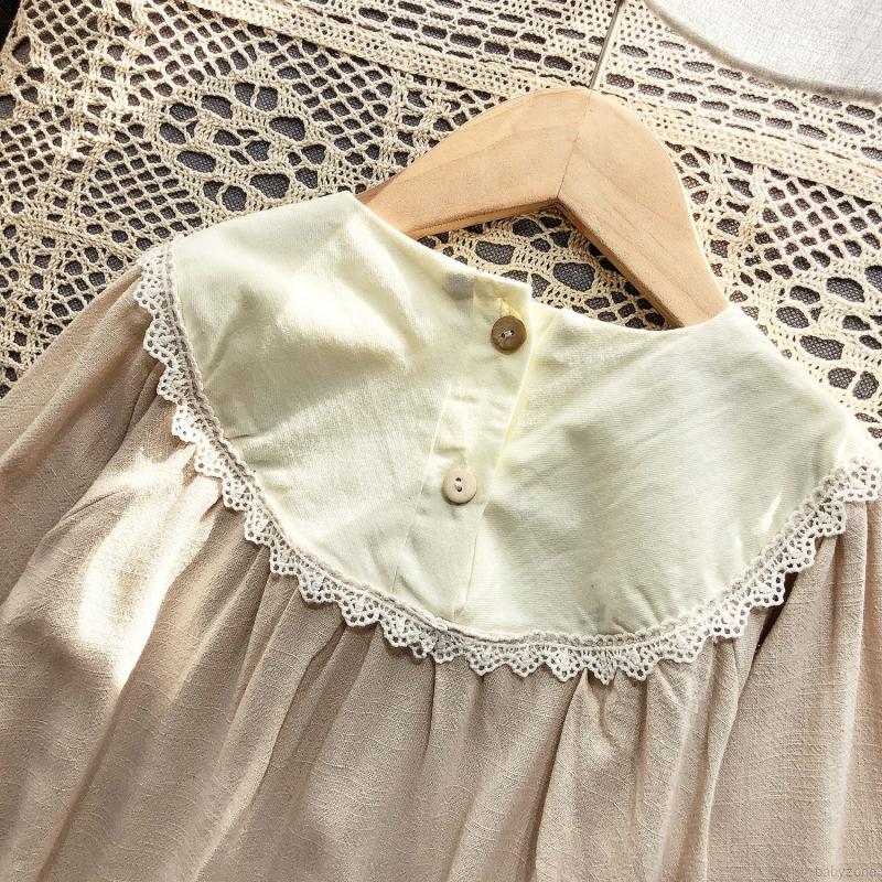 Đầm Công Chúa Tay Dài Thêu Họa Tiết Phong Cách Phương Tây Dành Cho Bé Gái