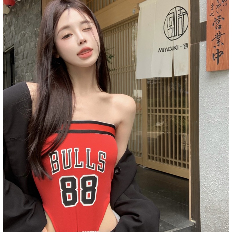 Áo Sát Nách Một Mảnh In Chữ Gợi Cảm Thời Trang Mùa Hè Cho Nữ