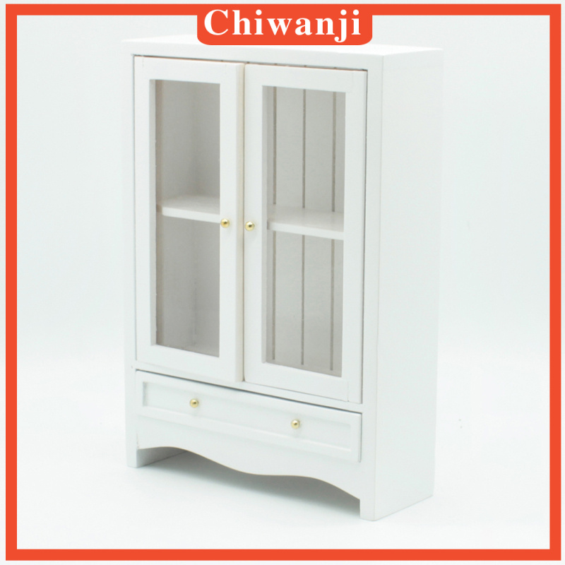 Tủ Quần Áo Mini Phong Cách Châu Âu Tỉ Lệ 1 / 12 Cho Nhà Búp Bê