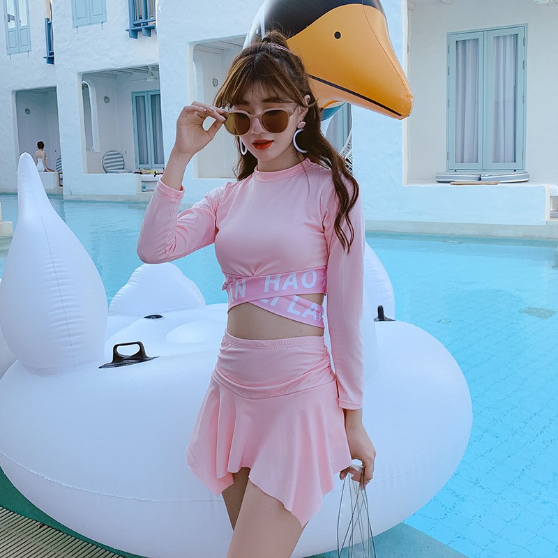 Bikini 2 mảnh dài tay chống nắng  140520 (Hàng oder chuẩn hình 100%) | BigBuy360 - bigbuy360.vn