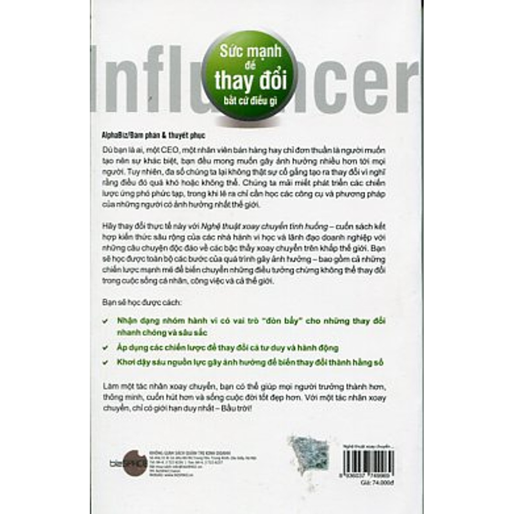 Sách - Nghệ Thuật Xoay Chuyển Tình Thế - Sức Mạnh Để Thay Đổi Bất Cứ Điều Gì | BigBuy360 - bigbuy360.vn