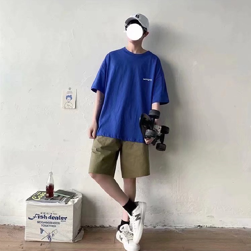 Áo Thun Tay Ngắn Dáng Rộng In Chữ Phong Cách Hip Hop Đường Phố Hàn Quốc Thời Trang Mùa Hè Cho Nam Và Nữ