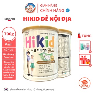 Sữa hikid dê nội địa hàn quốc hộp 700g/vallina - chính hãng