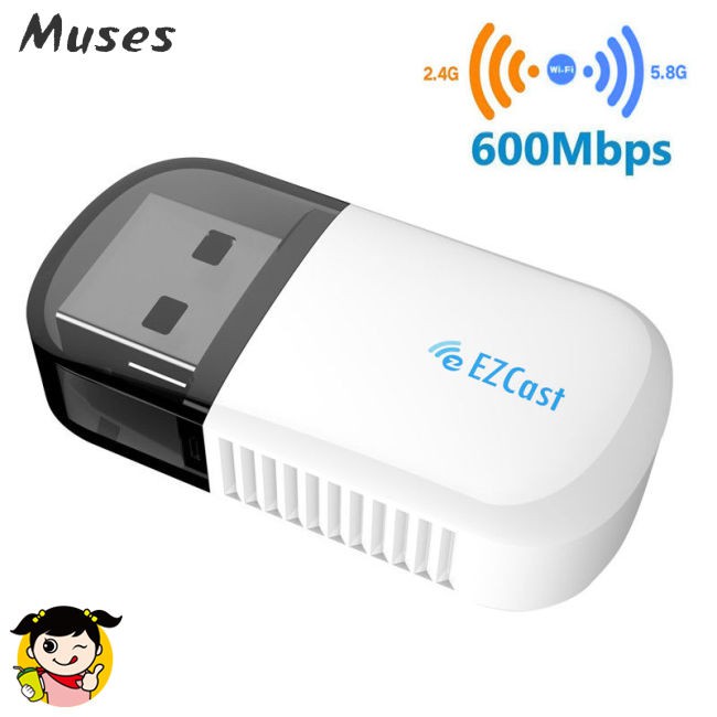 Usb Wifi 5g / 2.4g Bluetooth 4.2 Băng Tần Kép Ac 600mbps