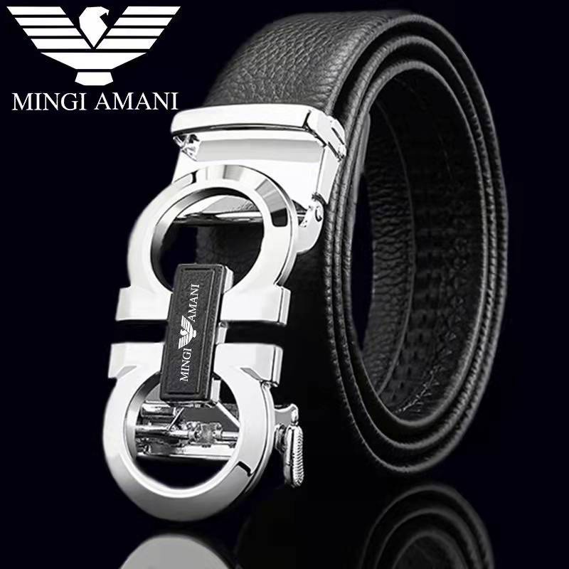 Thắt lưng nam da bò cao cấp, Dây nịt phong cách hàn quốc khóa tự động Full option- 40