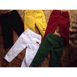 Quần kaki rách cho bé trai và bé gái 8-22kg