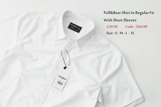 SƠ MI TAY NGẮN PULL & BEAR LỤA
