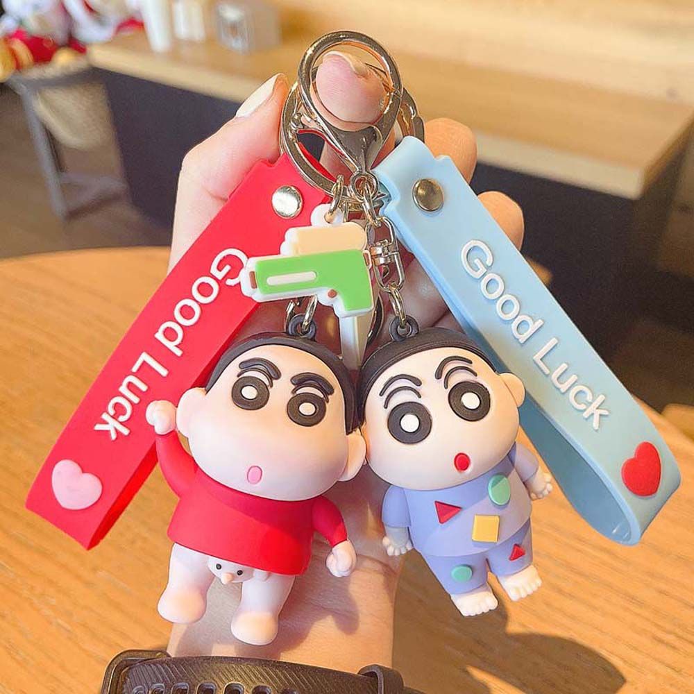 Móc khóa silicone hình cậu bé bút chì Shin ngộ nghĩnh đáng yêu