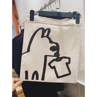 Túi tote canvas 🍄 Mẫu Con chó (2 mặt) 🍄