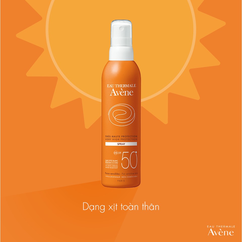 Kem Chống Nắng Avene Dạng Xịt Cho Mặt Và Body - Avene Protection Spray SPF50+ 50ml