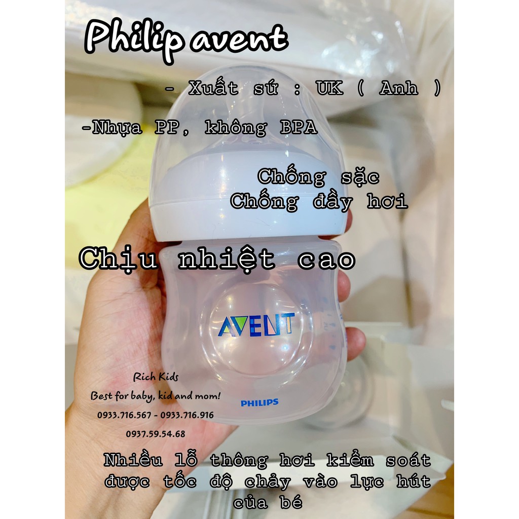 Bình sữa Philip Avent 125ml - 260ml