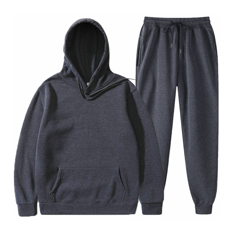 Xiangbao Trang Phục Áo Hoodie Dây Rút Màu Trơn Tập Thể Dục Thể Thao Cho Nam