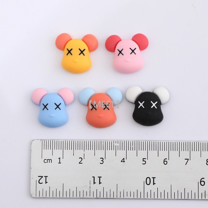 1 Mặt Trang Sức Hình Gấu Hoạt Hình Bằng Nhựa Resin DIY