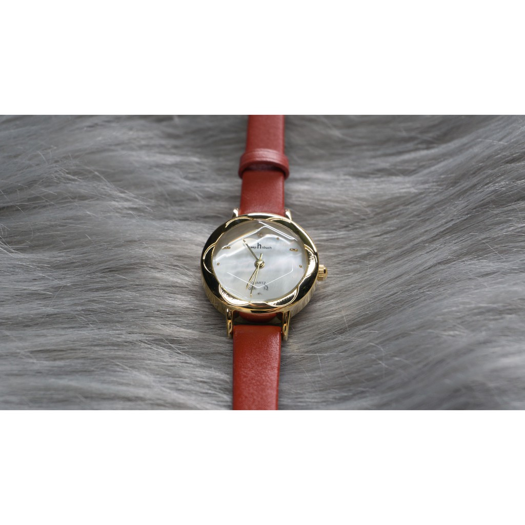 [CÓ VIDEO - ẢNH THẬT] Đồng hồ nữ Keep In Touch 8008 dây da mặt tròn đa giác | BigBuy360 - bigbuy360.vn