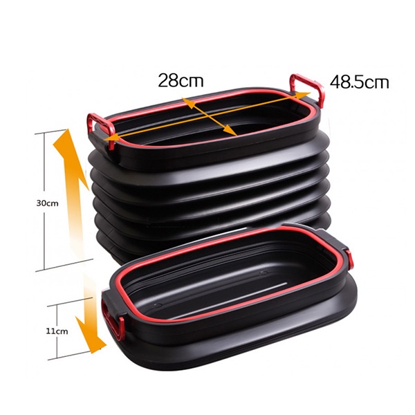 Thùng đựng đồ trên xe ô tô , xe hơi loại co dãn dung tích 40L và 4L
