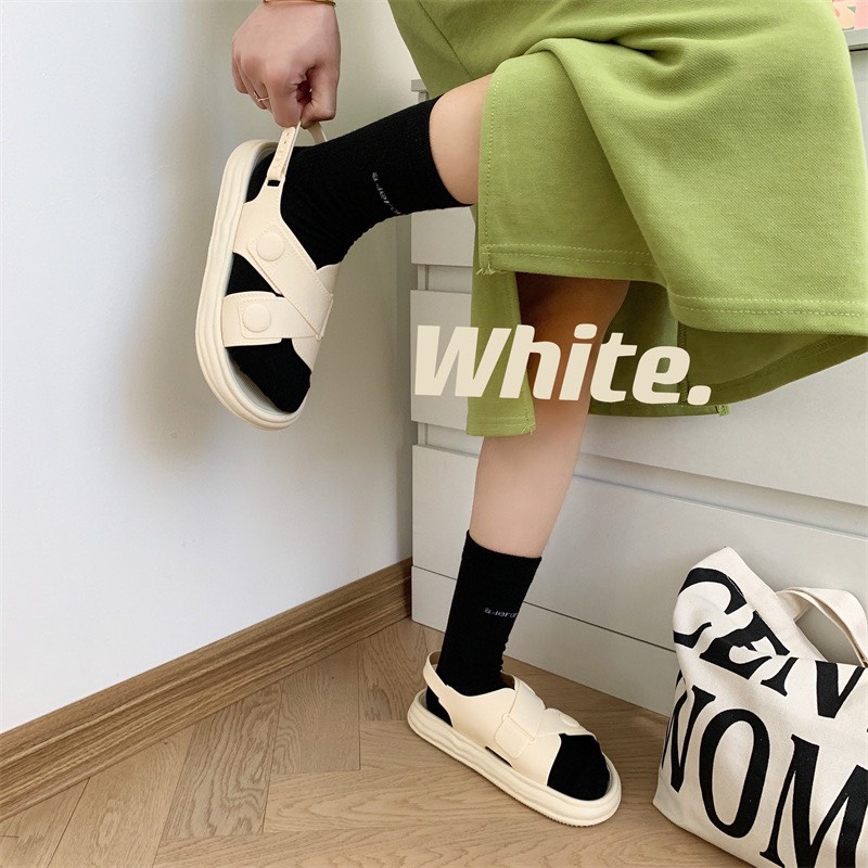 Tăng 1 sz Dép Sandal Nhựa Thơm Mềm Êm Chân Phù Hợp Đi Học, Đi Làm G161
