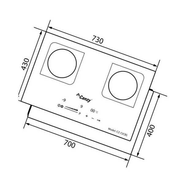 Bếp điện từ Canzy CZ 72ICBS LUXURY Chính Hãng, Bếp đôi 1 từ + 1 hồng ngoại Công Nghệ Inverter