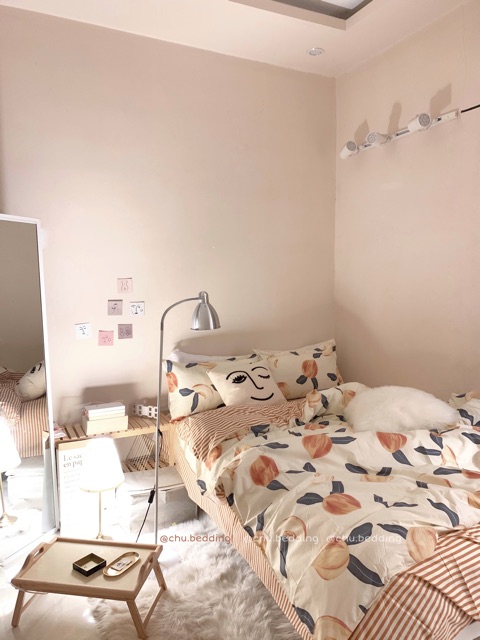 Bộ chăn ga gối poly cotton: quả đào 🍑 | BigBuy360 - bigbuy360.vn