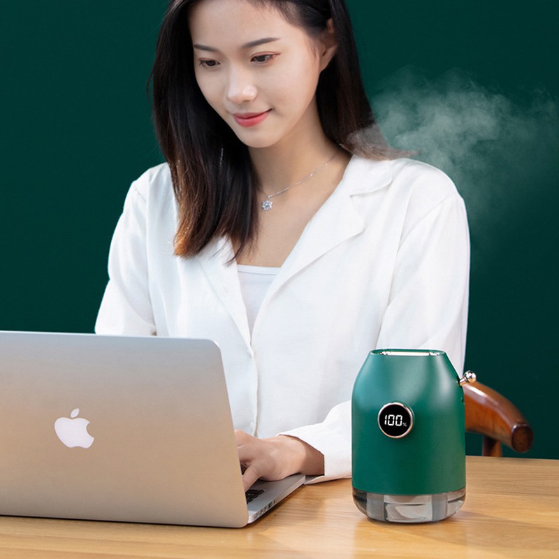 Fnelse 600ML Air Humidifier Portable Purifier Double Mist For Home Office