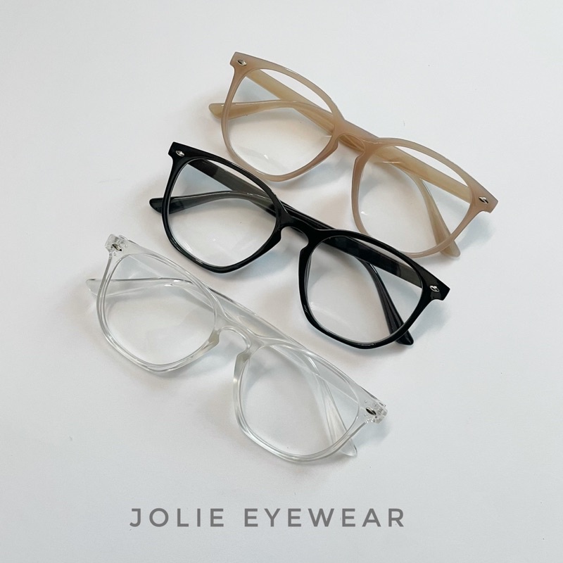 Gọng kính cận, kính giả cận nam nữ vuông bầu JL100 thời trang Jolie eyewear