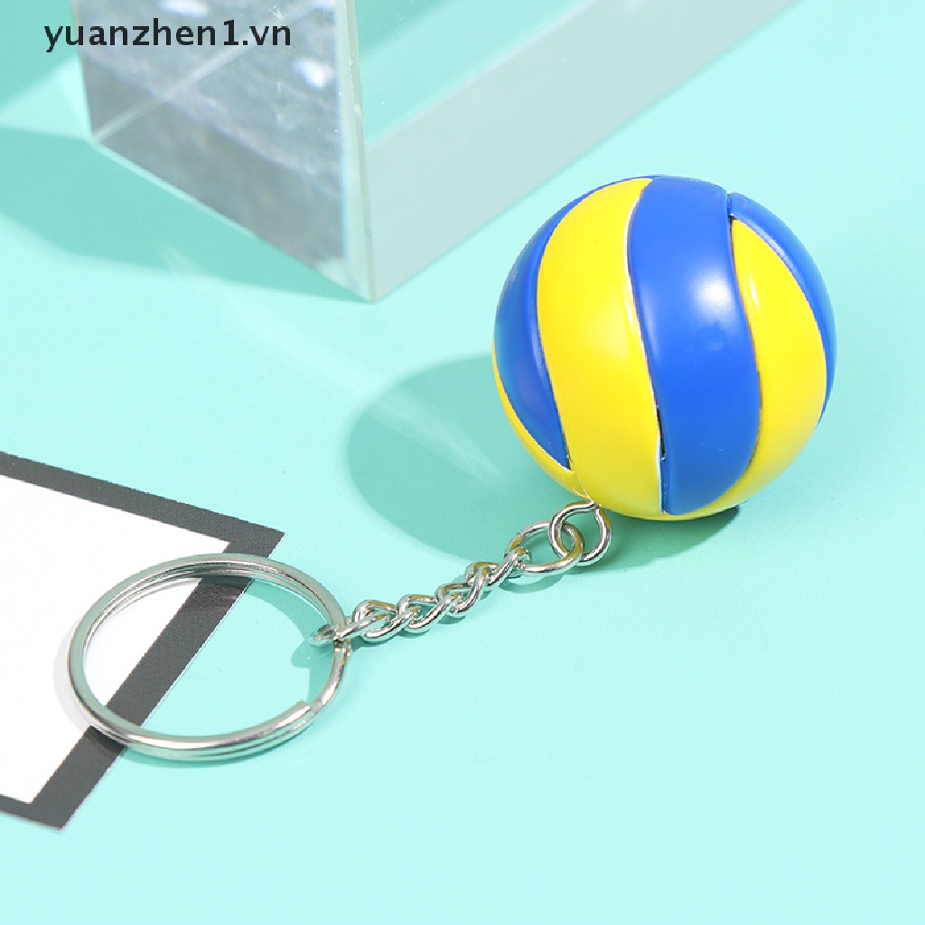 Móc Khóa Hình Quả Bóng Chuyền Mini Bằng Nhựa PVC