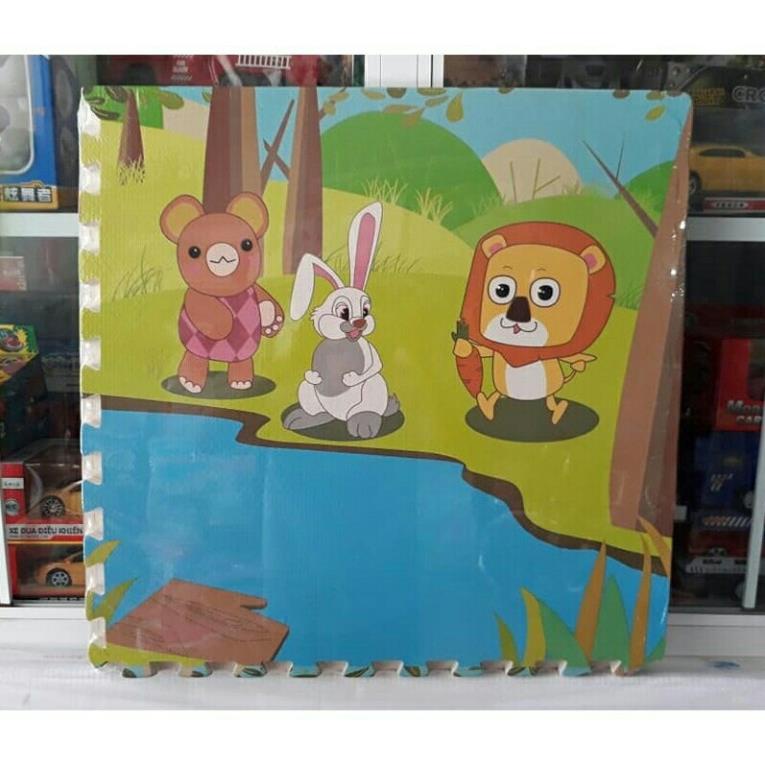 Thảm Xốp Lót nền ,lót Sàn Cho Bé Ghép Tranh Hoạt Hình Đáng Yêu  Gấp Gọn trải sàn chính