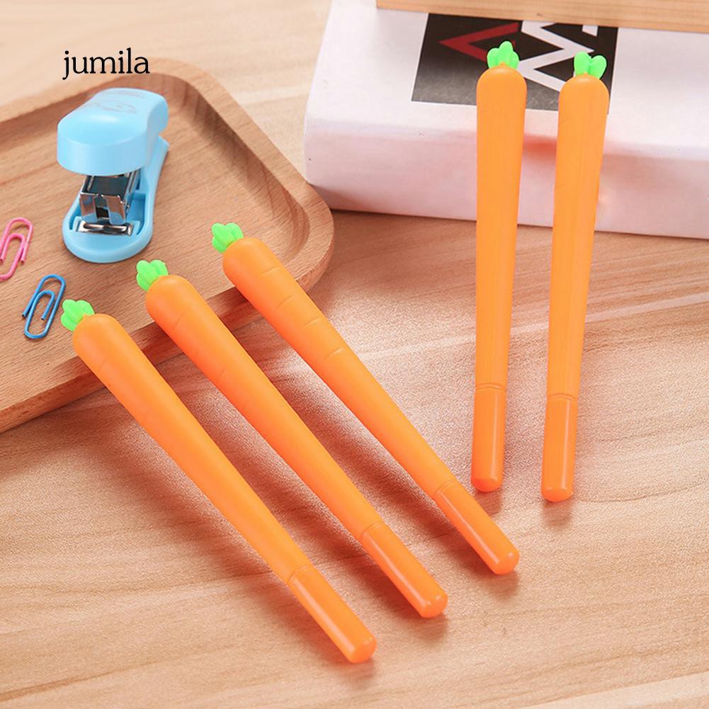 Bút mực gel ngòi 0.5mm tạo hình củ cà rốt sáng tạo