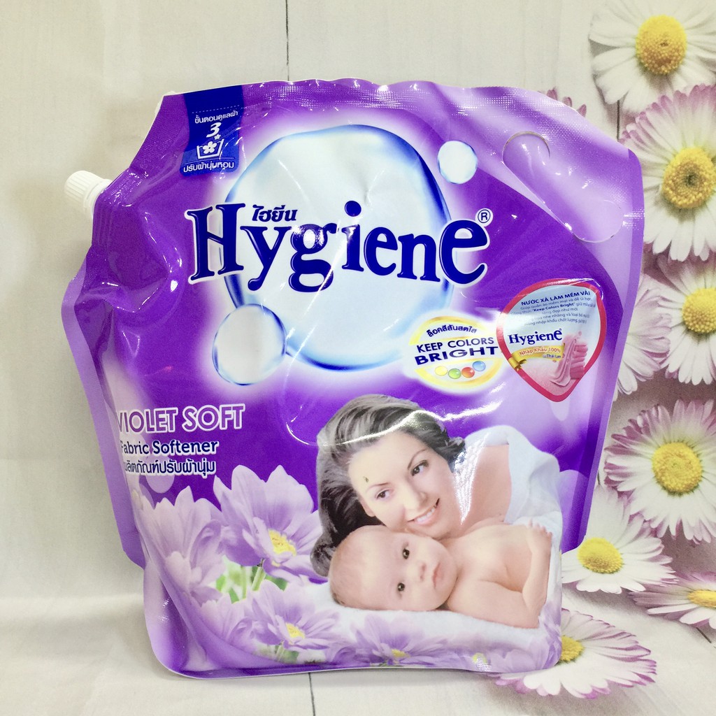 Nước xả vải Hygiene (túi 1800ml) màu tím