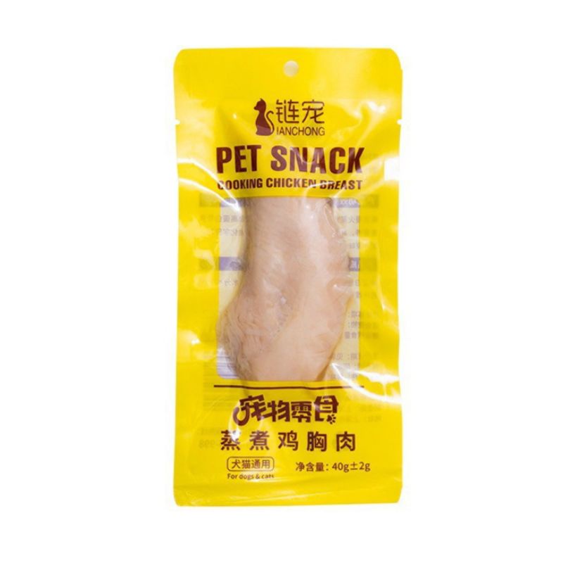 Ức gà tươi cho chó mèo Masti Pet Snack 40g