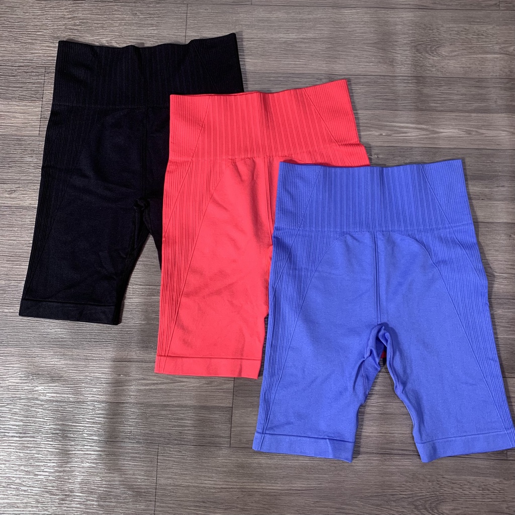 Quần Ngố Tập Gym Yoga Nữ Xuất Xịn Cao Cấp, Vải Thun Dệt Kim Co Dãn Tốt