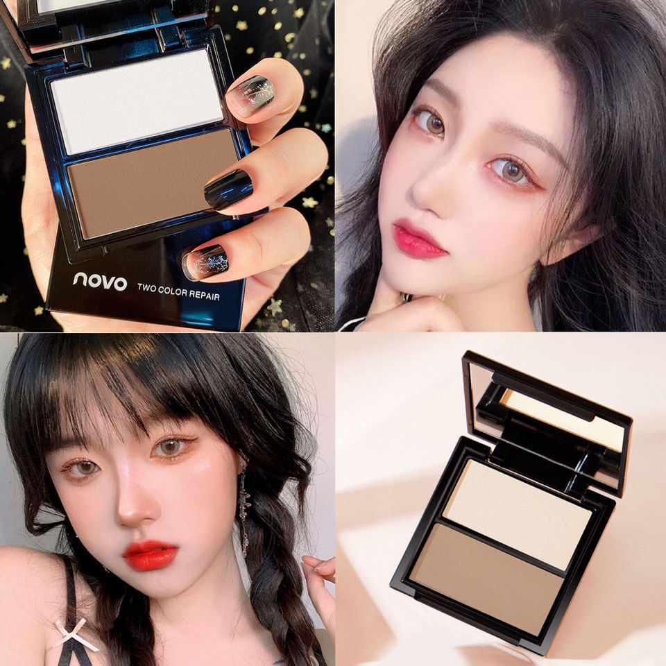 (Hàng Mới Về) Phấn Tạo Khối Hai Màu Tạo Khuôn Mặt Chữ V Dành Cho Người Mới Bắt Đầu | BigBuy360 - bigbuy360.vn