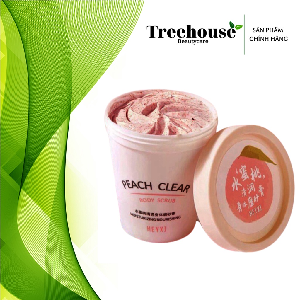 Tẩy da chết body đào Heyxi Peach Clear Body Scrub 200G | WebRaoVat - webraovat.net.vn