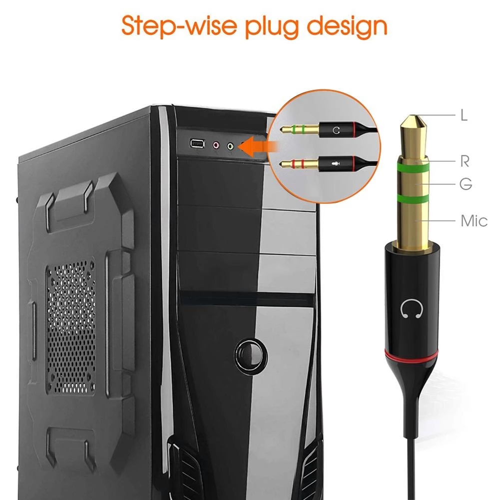 One Đầu Chia Hai Cổng Âm Thanh 3.5mm Cho Điện Thoại Apple Android | BigBuy360 - bigbuy360.vn
