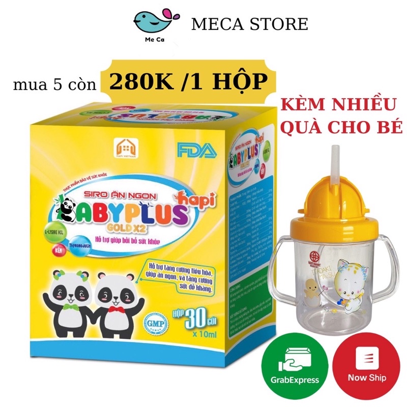 BABYPLUS - Siro Ăn Ngon, Giúp Bé Tăng Cân, Tiêu Hoá Tốt, Tăng Cường Đề Kháng, Hết Táo Bón