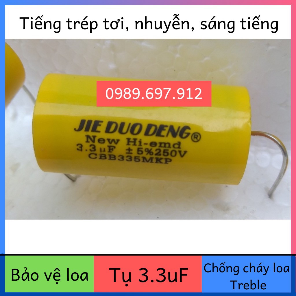 TỤ LOA TREBLE - 1.5uF 2.2uF 3.3uF 4.7uF 250V - TỤ PHÂN TẦN LOA TRÉP