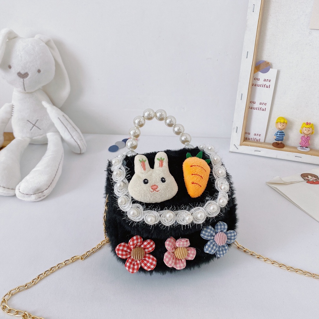 Túi nhựa mini quai ngọc siêu bền PH024 🌸Túi quai ngọc trai nhân tạo siêu hot🌸