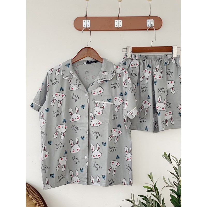 Bộ Pijama bộ đồ ngủ bộ mặc nhà chất thô cao cấp [ ảnh thật tự chụp]