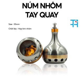 Núm nhôm cnc gắn máy câu tra ... / núm tay quay / núm độ máy câu cá / núm titan