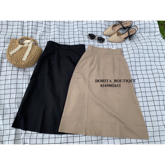 [Ảnh thật/Video] Chân váy Ulzzang cạp cao, chân váy dài Hàn Quốc - Dorita Boutique | BigBuy360 - bigbuy360.vn