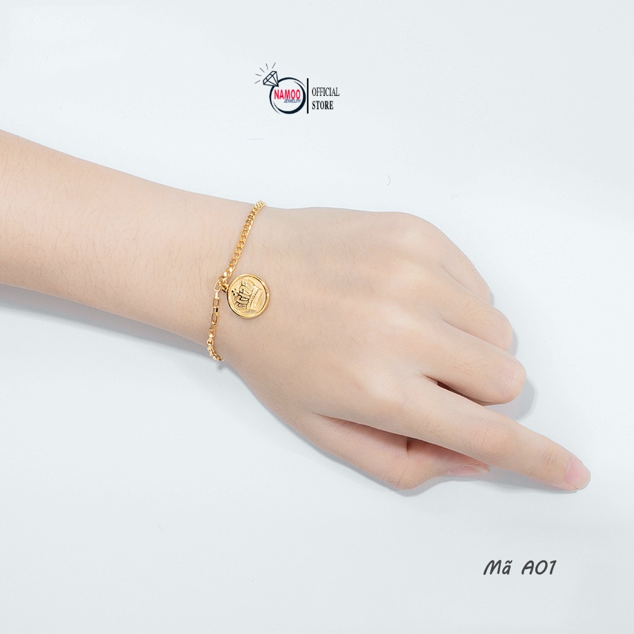 Vòng Tay Titan Nữ A01 Bền Màu Bảo Hành 6 tháng