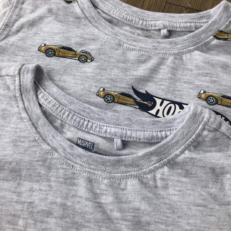 Áo thun cộc tay bé trai xuất dư chất cotton mềm thoáng mát