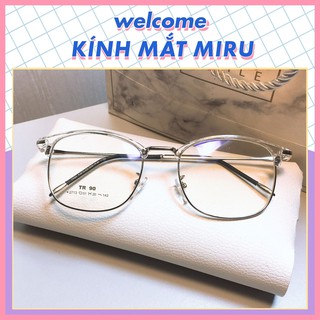 Gọng kính cận miru kim loại 2713 - gọng kính mắt nam nữ