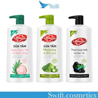Sữa Tắm Lifebuoy Bảo Vệ Khỏi Vi Khuẩn Matcha Khổ Qua/Than Hoạt Tính/Dầu Tràm Trà