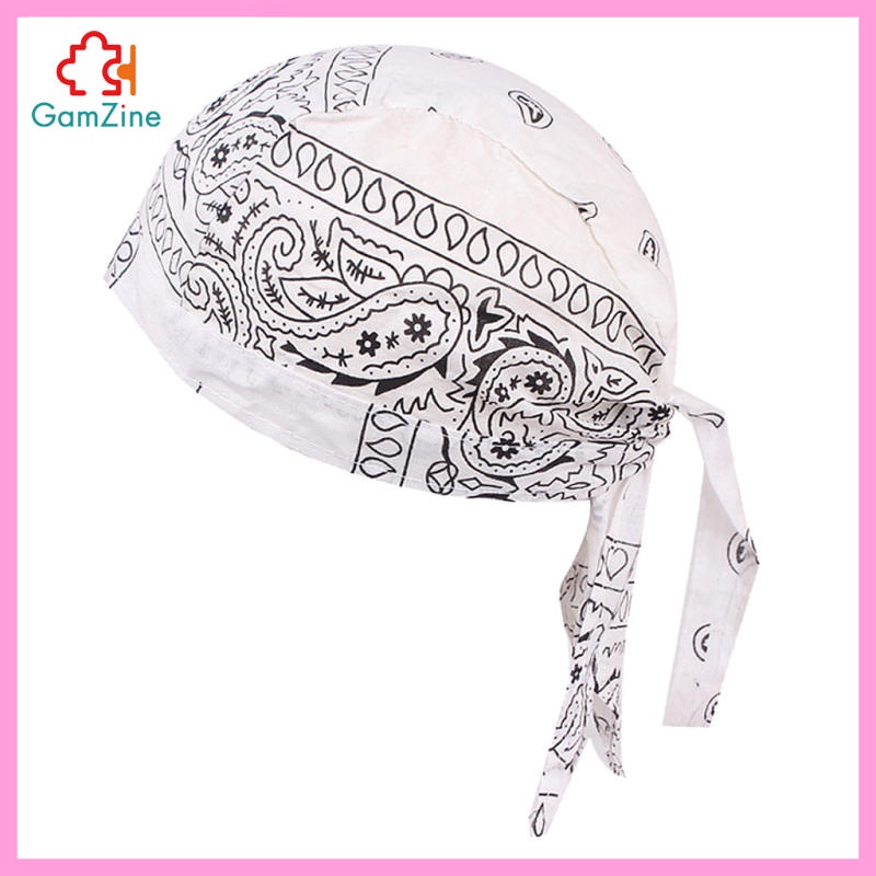 Set 2 khăn turban đội đầu bằng vải cotton dùng cho bệnh nhân ung thư