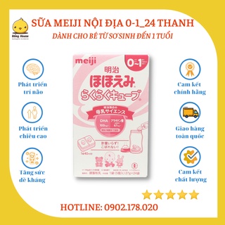 Sữa Meiji NỘI ĐỊA Nhật số 0-1 24 thanh