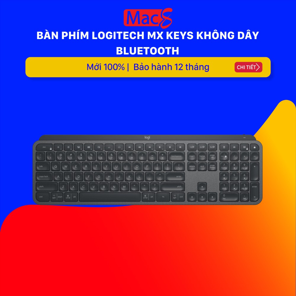 Bàn phím Logitech MX Keys không dây Bluetooth